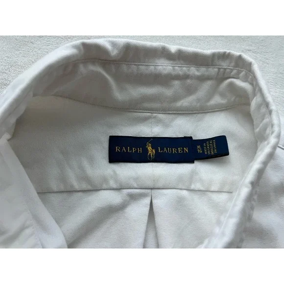 Ralph Lauren Shirt Mens Large Anchor All Over Print Short Sleeve Camp Casual - Picture 3 of 7